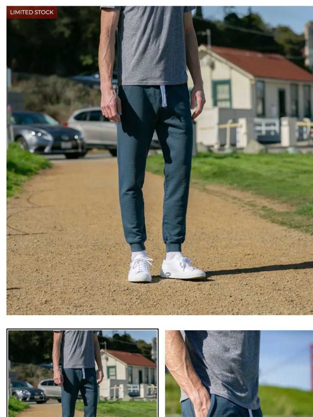 Gustin Classic Sweatpants- Vintage Navy- L